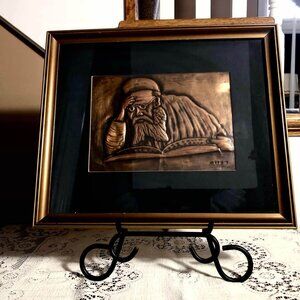 Hammered copper Rabbi by Moonio